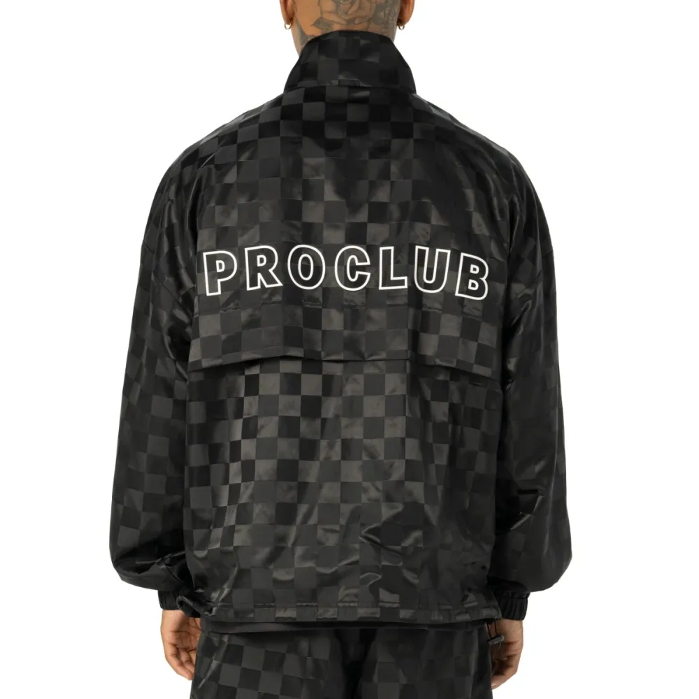 Pro Club Men's Comfort Satin Checkered Pullover