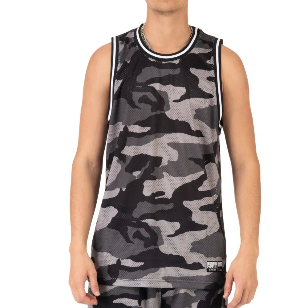 Pro Club Men's Classic Camo Basketball Jersey