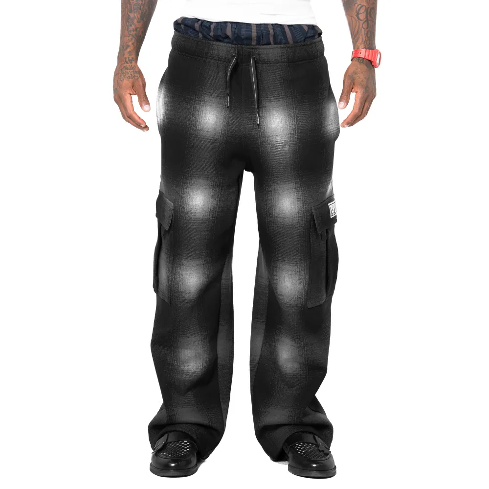 Pro Club Men's Heavyweight  Ombre Fleece Cargo Sweatpant