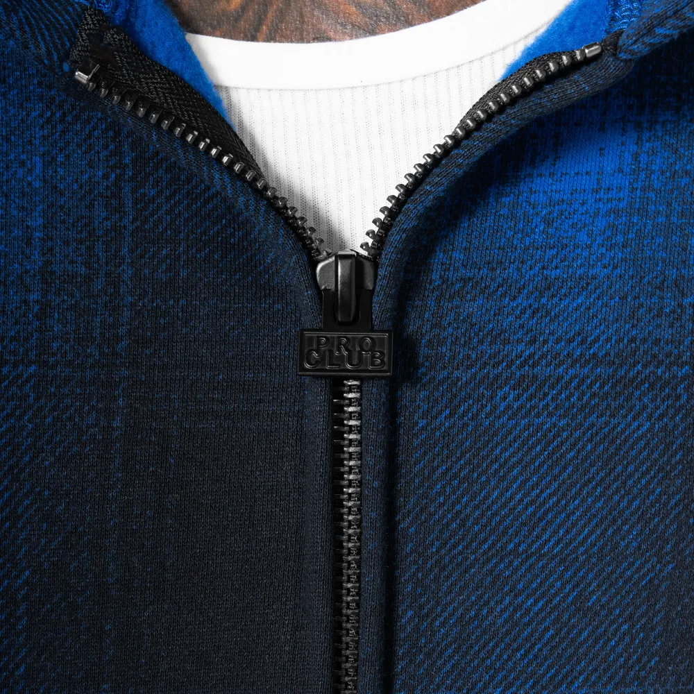Pro Club Men's Heavyweight Ombre Fleece Zip-Up
