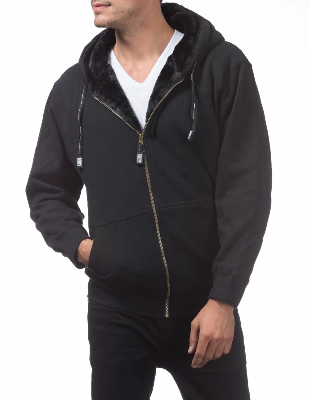 Pro Club Men's Heavyweight Pile Full Zip Hoodie