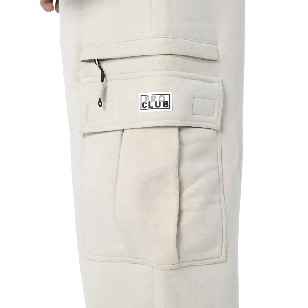 Pro Club Men's Heavyweight Basic Open Leg Cargo Sweatpant