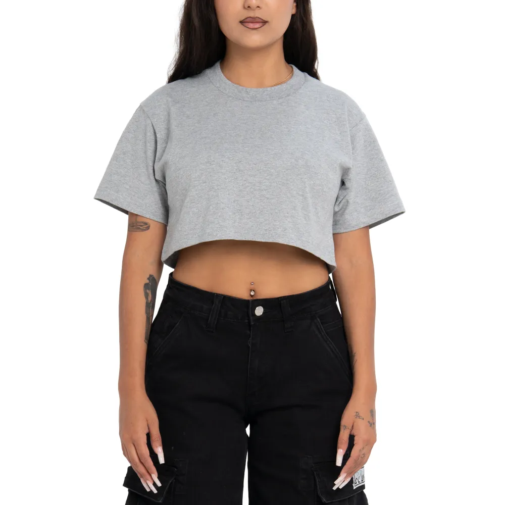 Pro Club Women鈥檚 Heavyweight Stretch Crop Tee