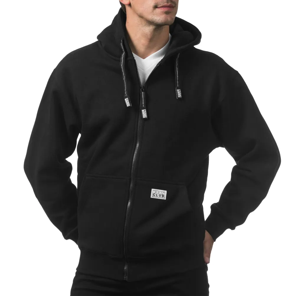 Pro Club Men's Heavyweight Full Zip Fleece Hoodie