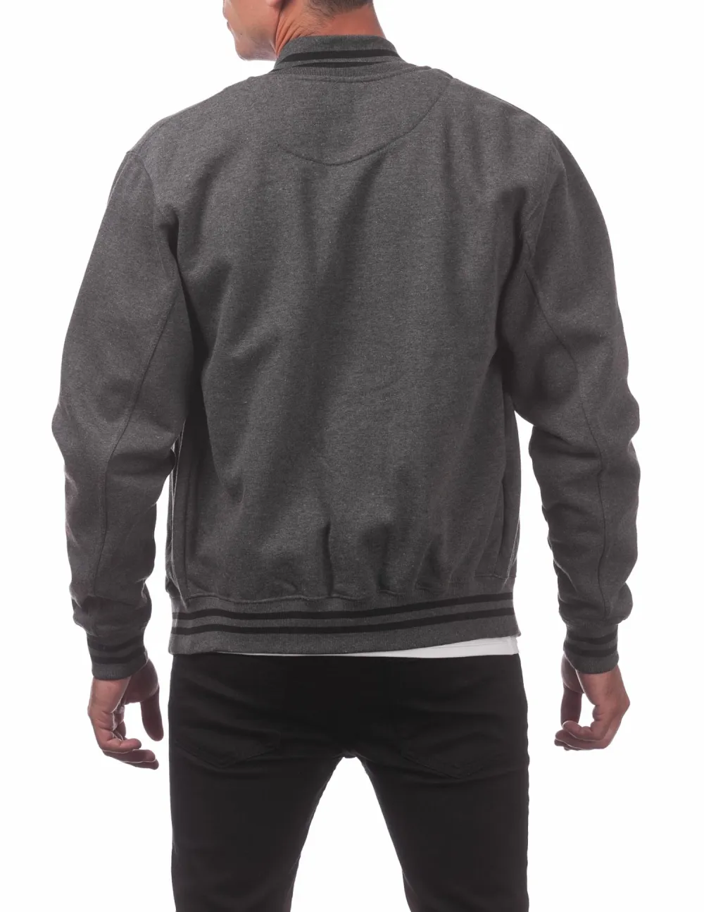 Pro Club Men's Varsity Fleece Baseball Jacket