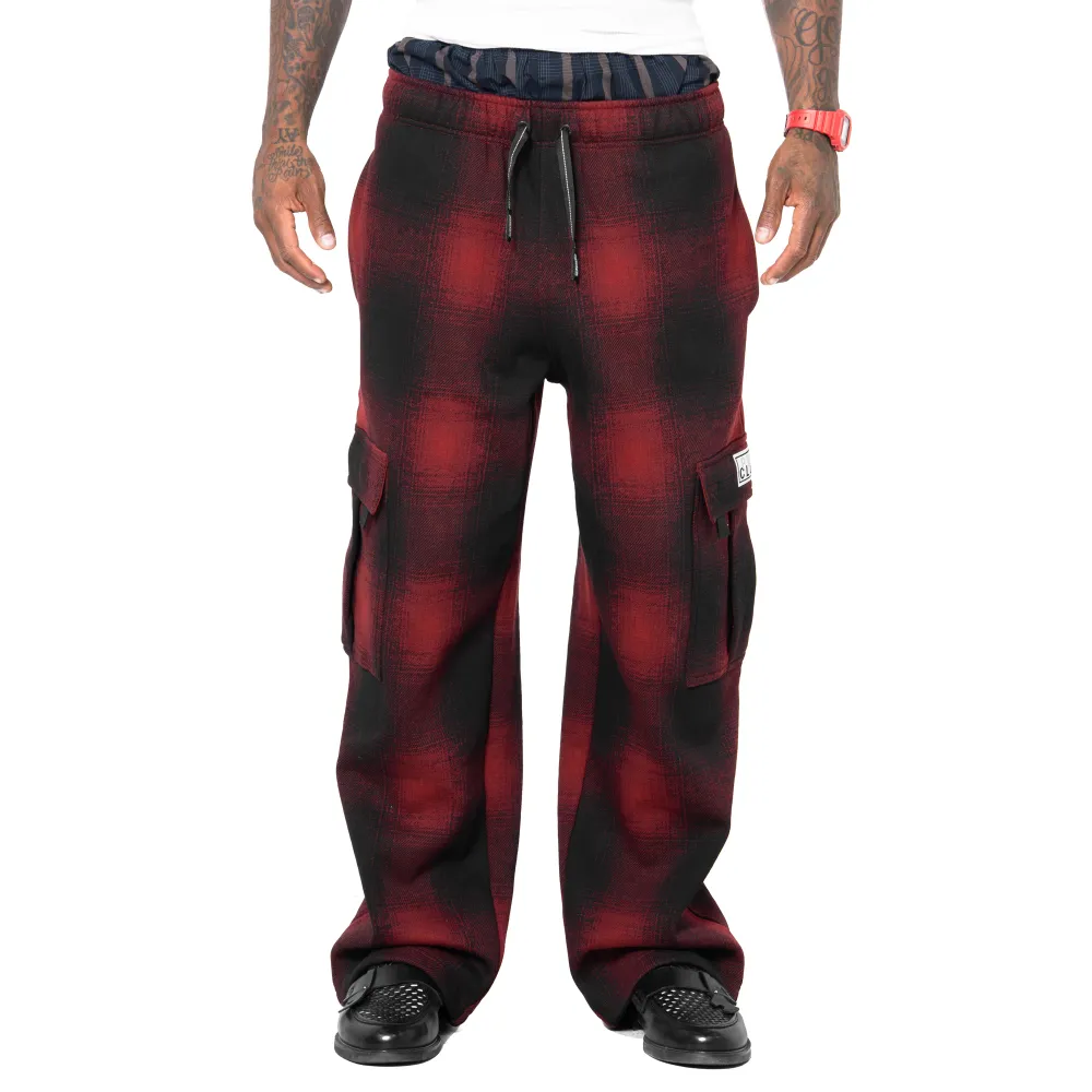 Pro Club Men's Heavyweight  Ombre Fleece Cargo Sweatpant