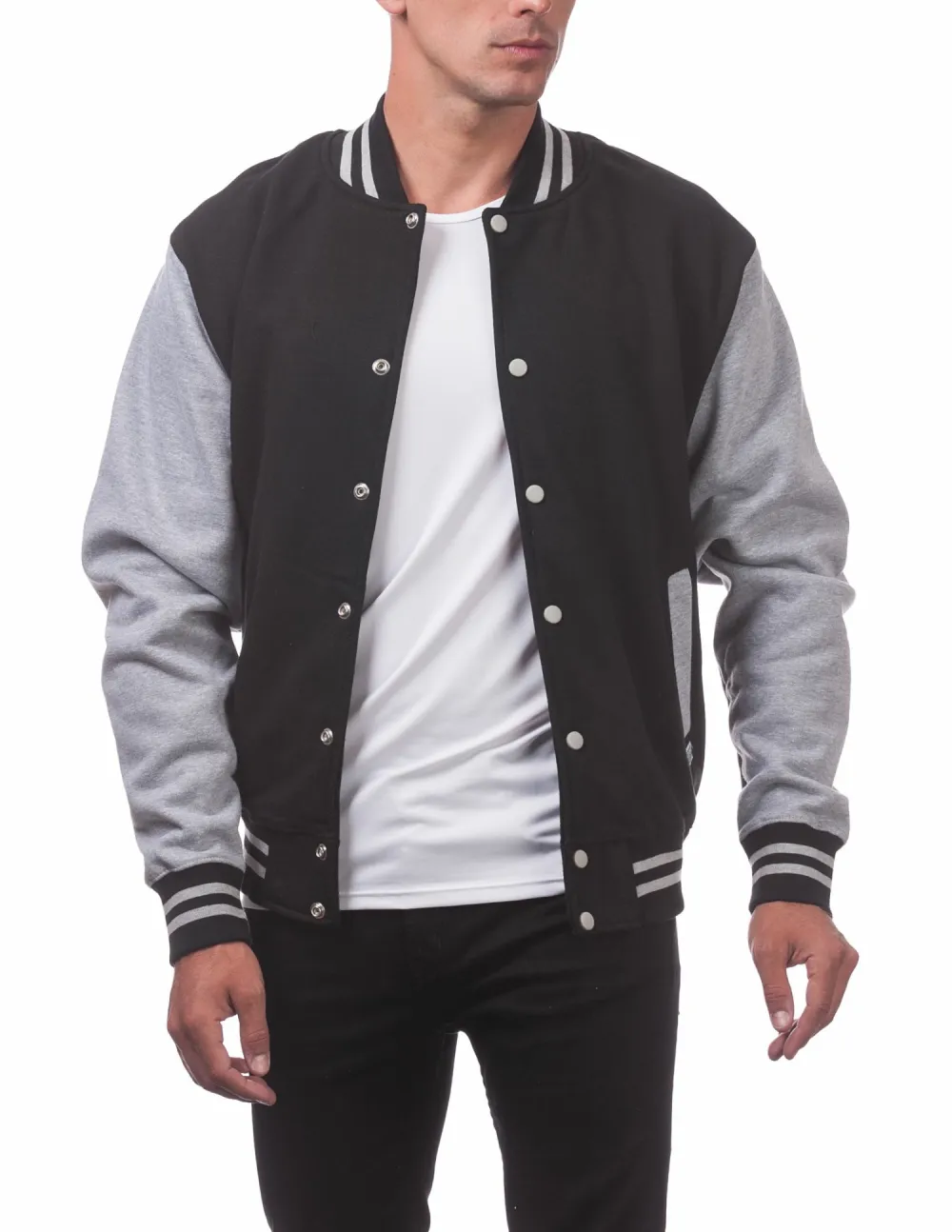 Pro Club Men's Varsity Fleece Baseball Jacket