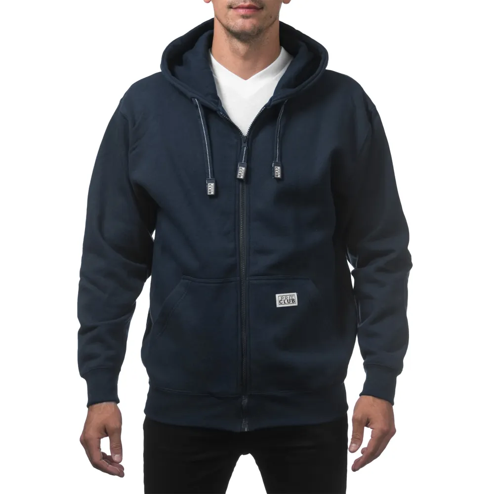 Pro Club Men's Heavyweight Full Zip Fleece Hoodie