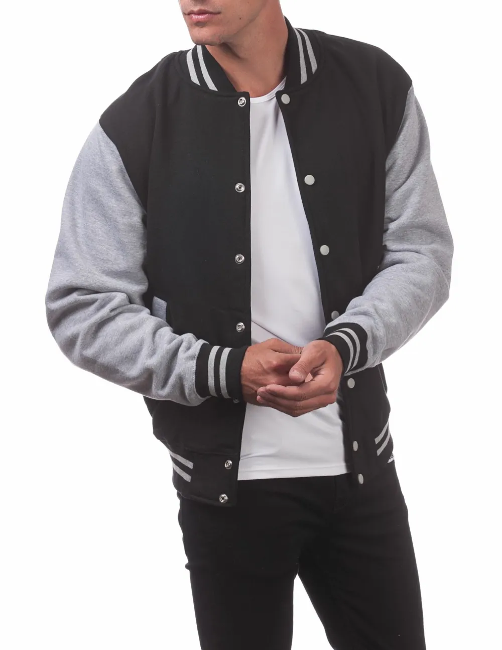 Pro Club Men's Varsity Fleece Baseball Jacket