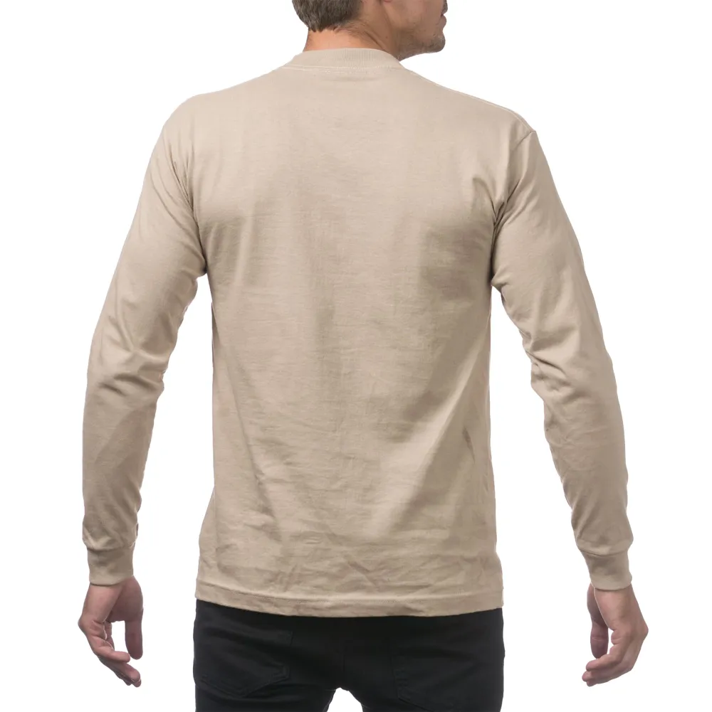 Pro Club Men's Heavyweight Cotton Long Sleeve Crew Neck T-Shirt