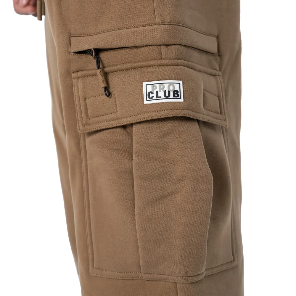Pro Club Men's Heavyweight Basic Open Leg Cargo Sweatpant