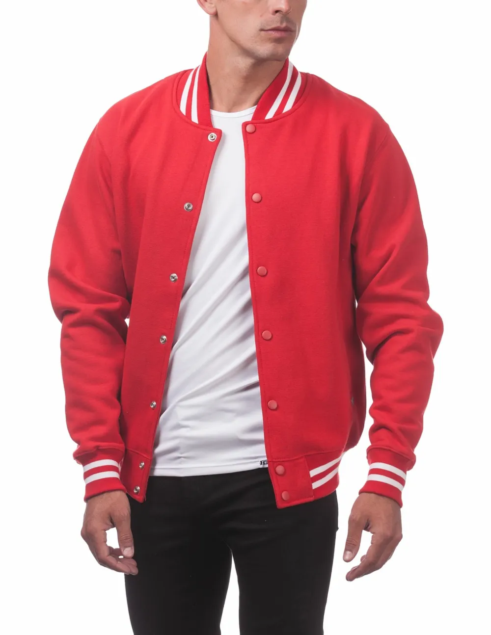 Pro Club Men's Varsity Fleece Baseball Jacket