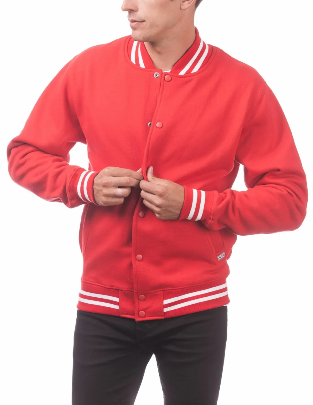 Pro Club Men's Varsity Fleece Baseball Jacket